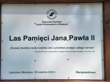 Las pamięci Jana Pawła II